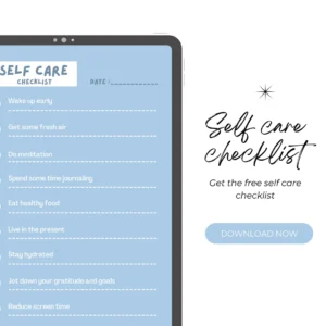 Self care checklist