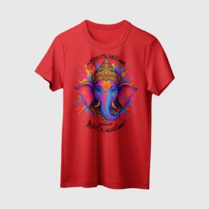 Vinayagane Vinai Theerapavane | Tamil | Unisex T-Shirt | 100% Cotton | Regular Fit | Spiritual Graphic Tee | D1